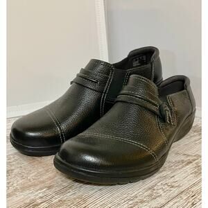 Clarks Comfort Shoes Black Leather
